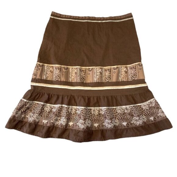 Apostrophe Brown long skirt Size 14 - Picture 1 of 6